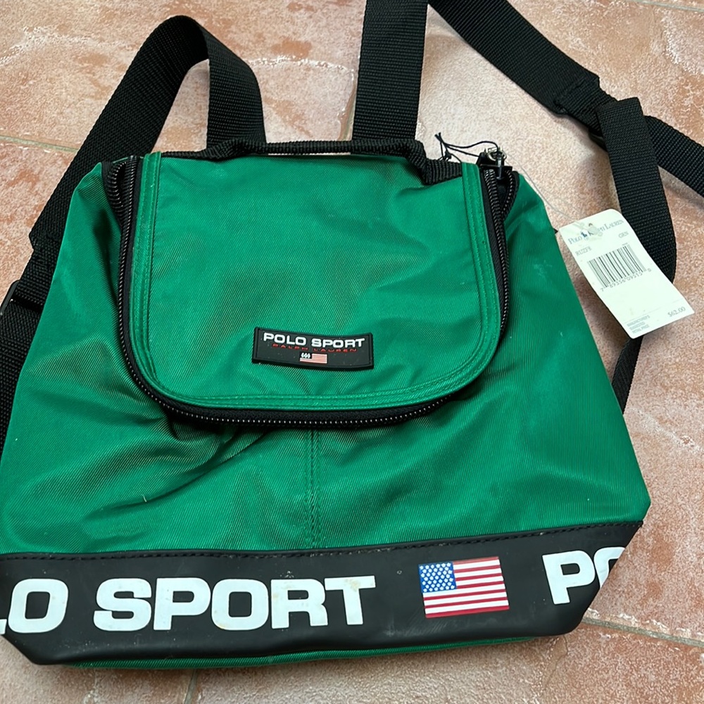 Polo by Ralph Lauren Green Polo Sport Crossbody Backpack